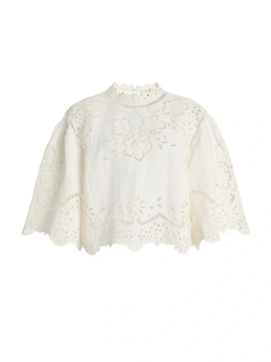 Sea NY Lulu embroidered linen top NWOT!! - Picture 4 of 6